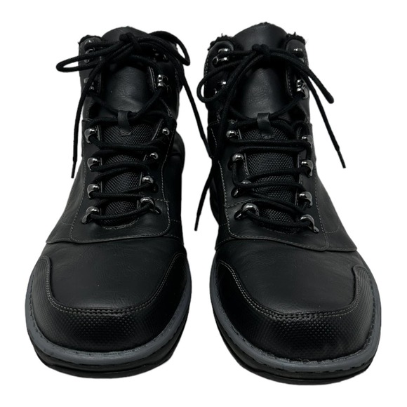 Call it Spring men black vegan leather booties size 11 - Picture 5 of 7